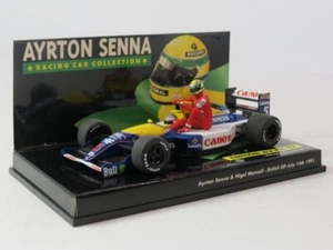 Minichamps Williams Renault FW14 Mansell TAXI Senna British 1991 1/43 540914305 - Foto 1 di 7