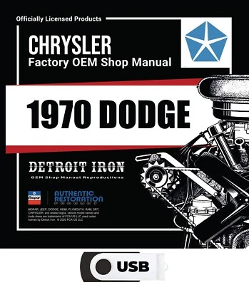 1970 Dodge Shop Manuals, Sales Data & Parts Book on USB - Image 1 of 2