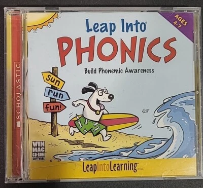 Leap Into Phonics CD-ROM (2005, Leap Into Learning) Ages 4-7 Windows/Mac - Image 1 of 4