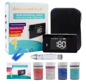 Cholesterinmessgerät Blutzuckermessgerät Harnsäuretester 4-in-1 Instrument ppl - Bild 1 von 20