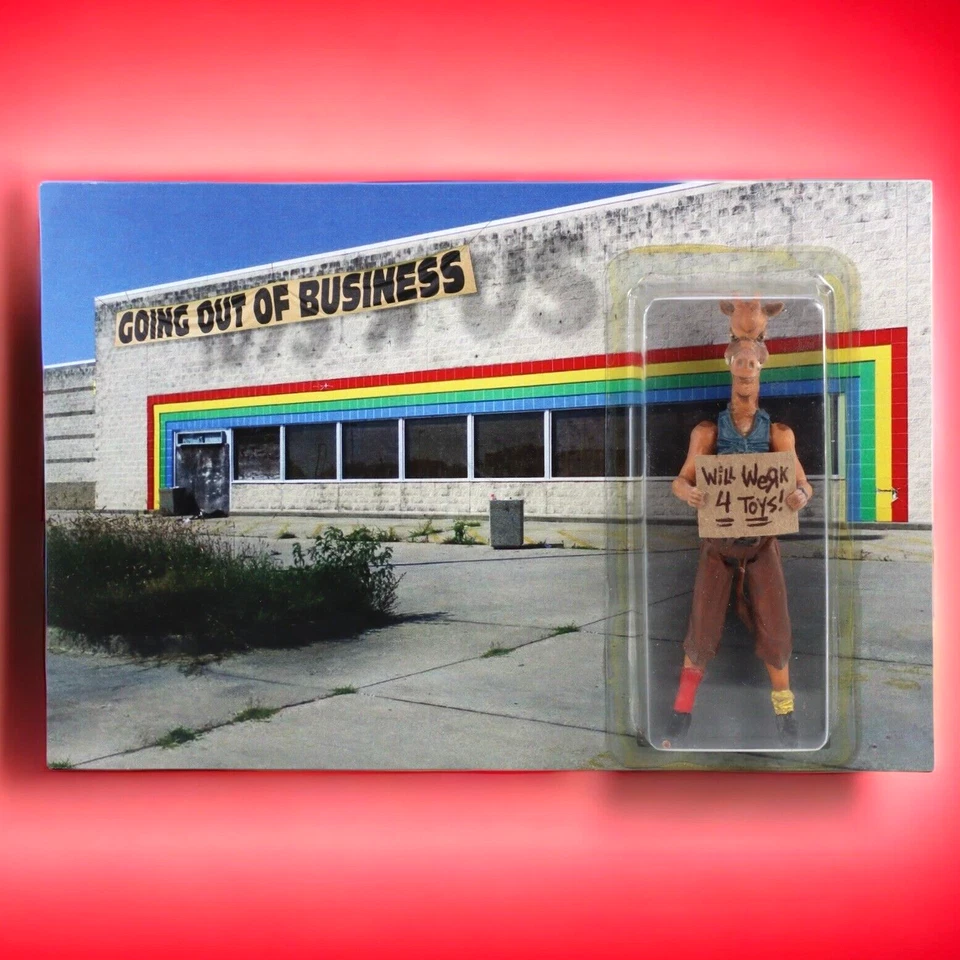 Toys R Us Going Out Of Business Figura de Acción Mr. Blank Toys Arte SDCC #32 Sellado Foto 1 de 4