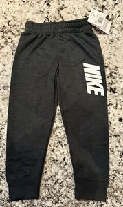 Nike NWT Boys Dark Gray Dri-fit Jogger Sweats size 5 Black Heather Sweatpants - Picture 1 of 1