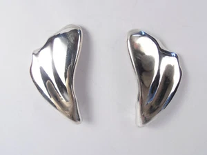 Ohrringe A Lappen aus Silber 925 Mit Polig Und - Bild 1 von 8