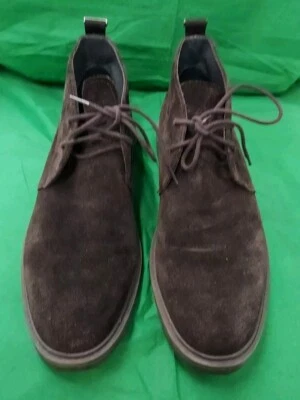 Calvin Klein Hombres Phillip Gamuza Bota Marrón Usada en Excelente Condición Chukka Talla 9.5 Foto 1 de 4
