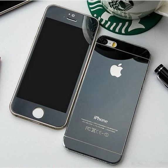 COLORFUL Front + Back Tempered Glass iPhone 4 5 6 S 7 8 Plus Screen Protector - Image 1 of 1