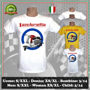 T-SHIRT LAMBRETTA VINTAGE VESPA IS MY LIFE SO HAPPINESS CLUB UOMO DONNA BAMBINO - Picture 1 of 2