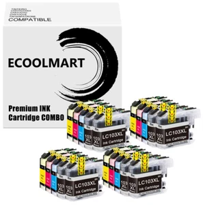 4SET4BK Ink Cartridge fits Brother LC103 MFC-J4310DW MFC-J4510DW J650DW MFC-J245 - Picture 1 of 1