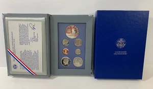 UNITED STATES 1986 PRESTIGE SET, US Mint, with 90% Silver Dollar, w/box - Picture 1 of 13
