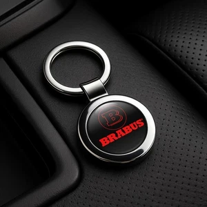 Brabus Classic Metal Keychain | Car Logo Keyring | Auto Key Fob Charm - Picture 1 of 3