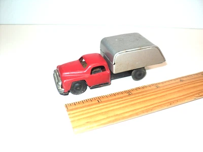 Camión y remolque Linemar/Marx estaño fricción hecho en Japón vintage años 50 3,75" RARO Foto 1 de 4