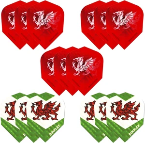Wales Dart Flights - 5 Sets (15) - Harrows - Standard Shape - Extra Strong - Picture 1 of 3