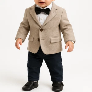 Neu mit Etikett Echtleder Baby Mokassins - klassisch schwarz Fransen - 24-36 Monate - Bild 1 von 9