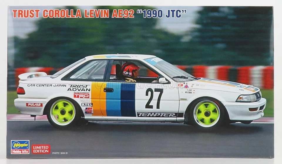 1/24 HASEGAWA - TOYOTA - COROLLA LEVIN (AE92) JTC 1990 T.SEKI - M.KOMA 20564 - Immagine 1 di 1