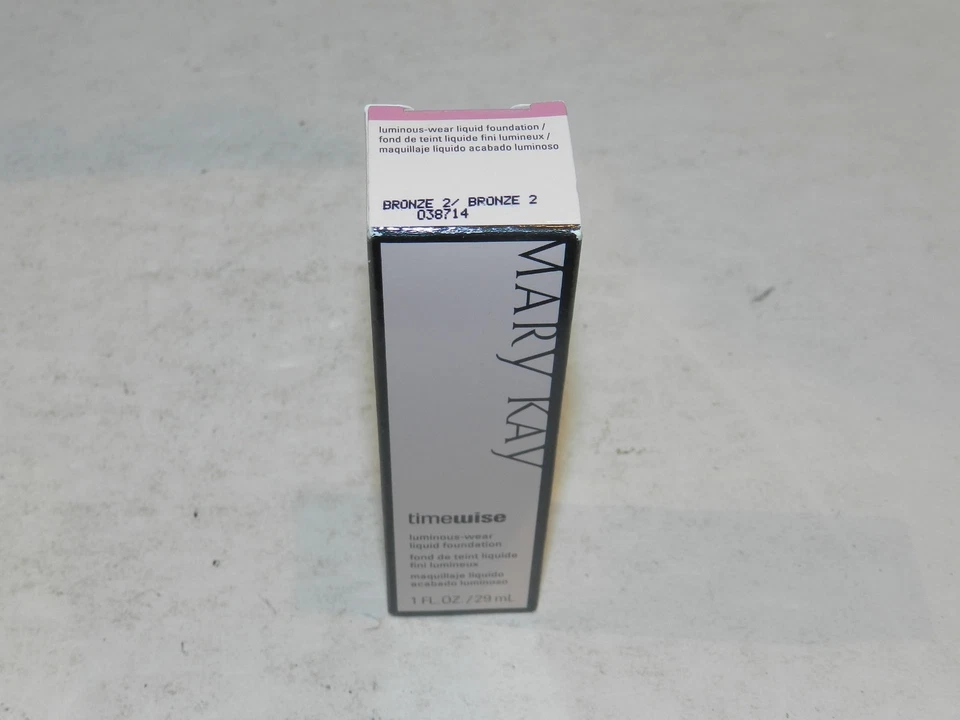Mary Kay Timewise 1 Oz Luminous Wear Liquid Foundation Bronze 2 038714 NEW NIB - Image 1 of 1