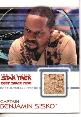 Star Trek DS9 Quotable  Costume Card No.C11 "Capt. Benjamin Sisko" - Image 1 of 2