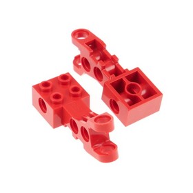 2x Lego Technic Motorcycle Swivel Red Steering Pivot 8422 8210 290421 2904