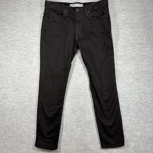 Express Jeans Mens 34x32 Rocco Slim Fit Skinny Leg Black Denim - Picture 1 of 9