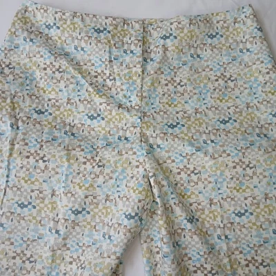 Sigrid Olsen Collection Sz 8 Women's Pants Cotton Blend Flat Front Mid Rise NWT - Image 1 of 4