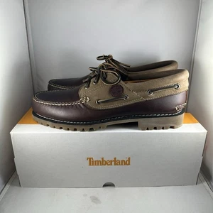NEU Timberland Icon 3-Loch klassische Lug Schuhe Herren 9 burgunderrot vollnarbig $ 190 - Bild 1 von 10