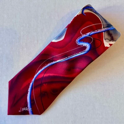 Jerry Garcia Acuarela Artista Prueba No. Corbata de seda 9 Signature GRATEFUL DEAD Foto 1 de 4