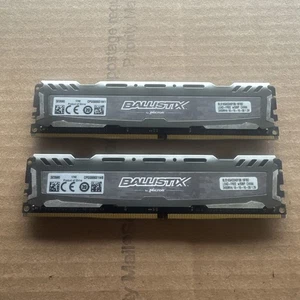 Crucial Ballistix 32GB (16GB x2) DDR4 RAM 2400MHz BLS16G4D240FSB.16FBD PC4-19200 - Picture 1 of 4