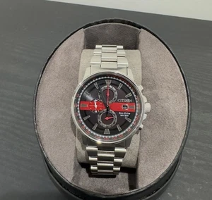 Citizen Eco-Drive CA0299-57E Nighthawk Chronograph Men's Firefighter Watch🔥 - Picture 1 of 8