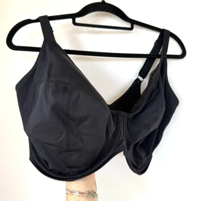 Top de bikini Elomi Essentials US 40M negro con aros estilo ES7504BLK Foto 1 de 4