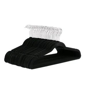 Amazon Basics Anzugbügel Samt - Schwarz 50er Set - Bild 1 von 8
