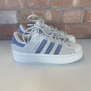 Adidas Superstar Bonega Turnschuhe Sneaker UK Größe 6 Creme Flieder - Bild 1 von 14