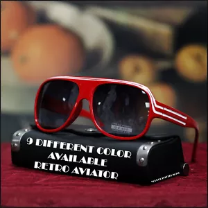 NEU UNISEX FLIEGERSONNENBRILLE KOSTÜM 80ER FILME ROCK VINTAGE TRENDFARBEN - Bild 1 von 7