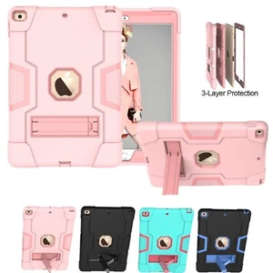 Shockproof Heavy Duty Stand Cover For Apple iPad 10th/9th/8th/7th/6th Gen Case - Picture 1 of 44