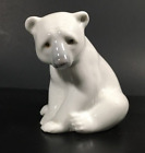 Vintage Lladro Polar Bear Daisa Single Sitting Hand Made in Spain Figurine 3.5"