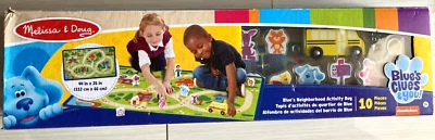 Melissa & Doug Blue's Clues & You! Blues Neighborhood Activity Rug 10pcs 44 x 26 - Image 1 of 3
