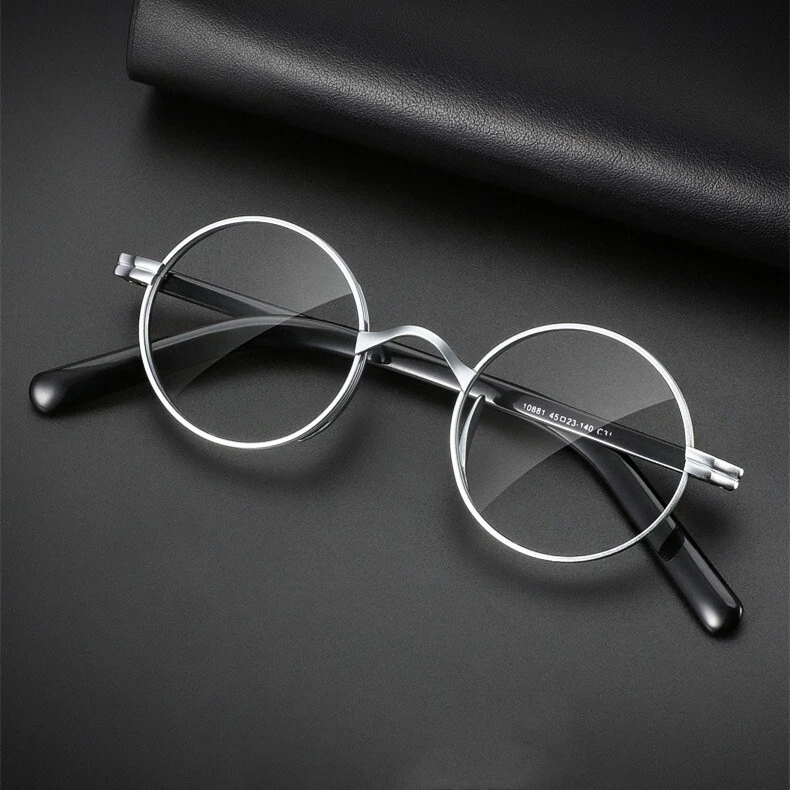 Ретро круглый чистый титан оправа очков женщин мужчин винтажные очки очки США - Изображение 1 из 4