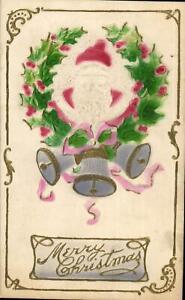 (69598) Weihnachten - Reliefkarte mit Weihnachtsmann + Glocken