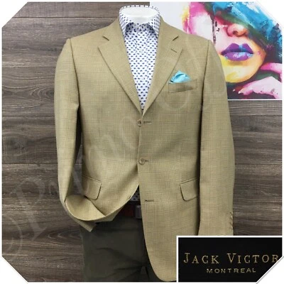 Blazer masculino JACK VICTOR casaco esportivo jaqueta casual tamanho 42L terno de lã - Imagem 1 de 4
