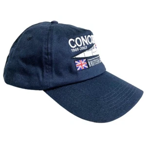 Aérospatiale BAC Concorde Supersonic Passenger Aircraft Blue Baseball Cap - Picture 1 of 3