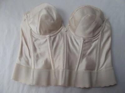 Sujetador Carnaval 36B De Colección Acolchado Deshuesado Mantiene Espalda Larga Línea Sin Tirantes 203 COMO NUEVO   Foto 1 de 2