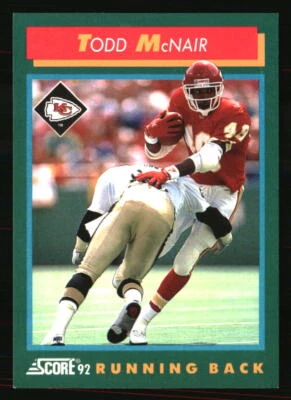 Todd McNair 1992 Score #226 Football Card - Image 1 of 2