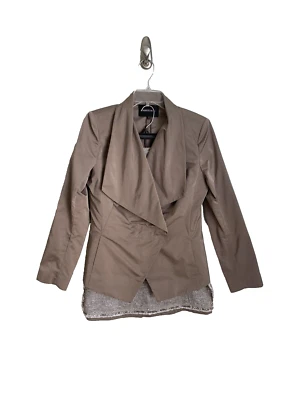 Lafayette 148 Beige Shirt and Skirt Set Fringed Wool Blend Career Womens 10 - Image 1 of 4