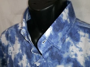 Robert Graham NWT Blue Hill S/S Casual Button Down Shirt Sz 2XL Tailored $168 - Picture 1 of 7