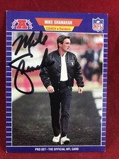 Mike Shanahan -Eastern Illinois- Oakland Raiders Autographed Rookie Card