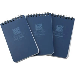 Cuaderno espiral Rite in the Rain superior 3" x 5" azul todo clima paquete de 3 - Imagen 1 de 1