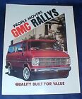 Original 1982 Gmc Rallys Dealership Booklet Van General Motors