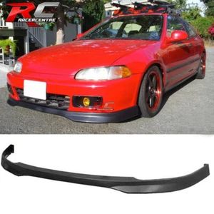 Fit 92-95 Honda Civic EG EJ Coupe TR Style Front Bumper Lip Spoiler Splitter PP - Picture 1 of 2