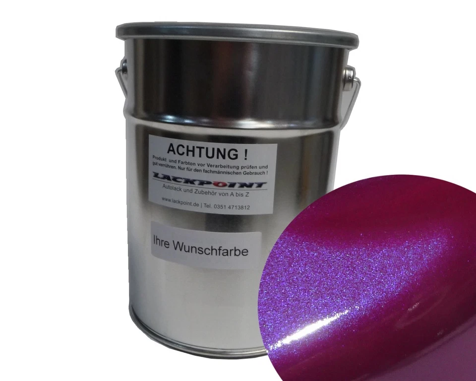 2 L Spritzfertig Basislack Candy Violett Metallic Autolack Lackpoint Tuning gee - Bild 1 von 1
