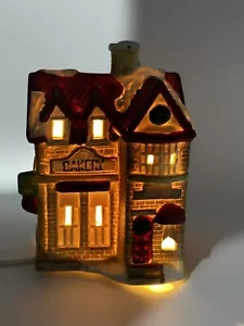 Our Town Collection Lighted Ceramic Bakery - Picture 1 of 2