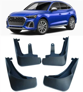 Genuine Set Splash Guards Mud Flaps For 2021-2024 Audi Q5 S Line / SQ5 Sportback - Picture 1 of 8