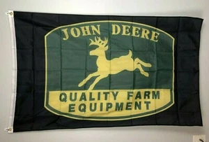 John Deere 3x5’ Flag Banner Tractor Farm for Barn Shop Garage Man Cave  - Picture 1 of 7