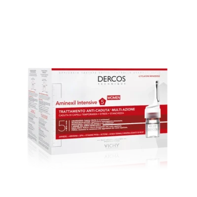 VICHY DERCOS AMINEXIL INTENSIVE 5 DONNA 42 FIALE TRATTAMENTO ANTICADUTA CAPELLI